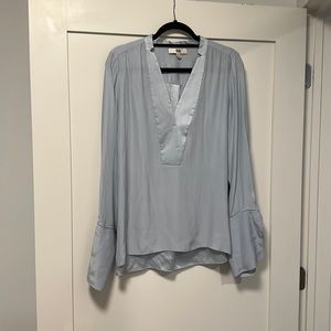 Silk long sleeve top